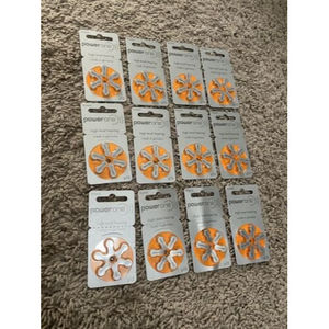 NEW 12 Pack Power One Orange Batteries Size 13